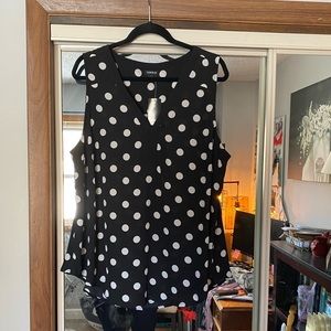 Torrid NWT black and white polka dots. Size 2